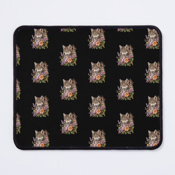 Item preview, Wolf With Flowers Animal Lover Nature Wildlife designed and sold by salmzouriart.