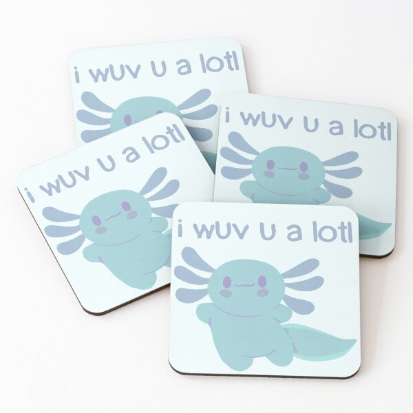 Item preview, I wuv you a lotl - Cute Axolotl - I love you designed and sold by EvergreenRevolt.