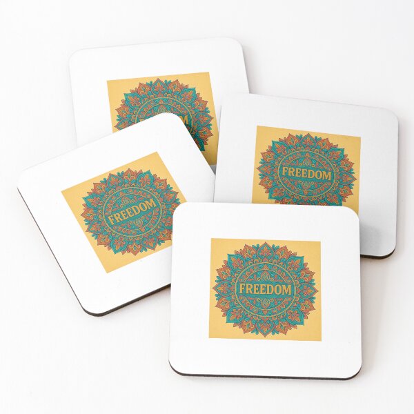 Item preview, Freedom, mandala, bright, colorful, beautiful America designed and sold by Mandalaware.