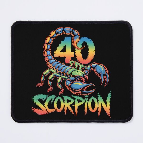 Item preview, Scorpio 40 – Colorful Zodiac Scorpion Illustration designed and sold by SoftStyleStudio ⭐⭐⭐.