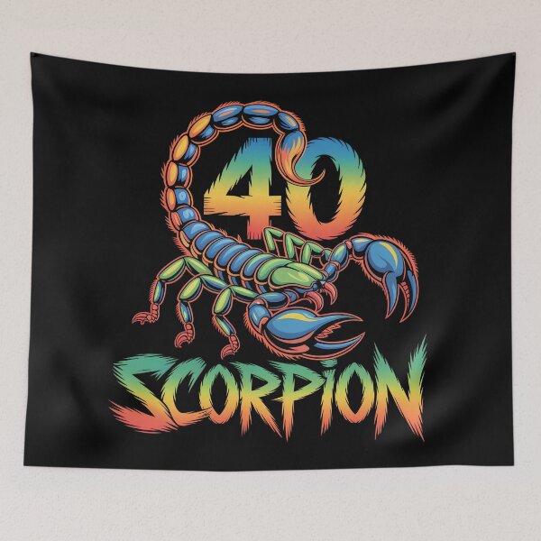 Item preview, Scorpio 40 – Colorful Zodiac Scorpion Illustration designed and sold by SoftStyleStudio ⭐⭐⭐.