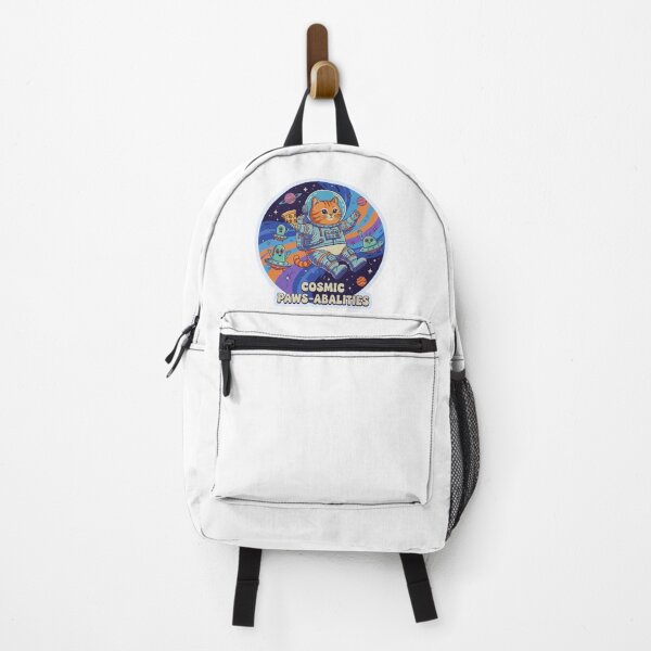 Item preview, Cosmic Paws-abilities: Astronaut Cat with Pizza in Space designed and sold by SlientOrbit.