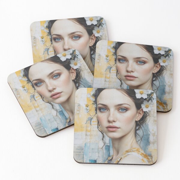 Item preview, Mixed Media Woman Artwork designed and sold by YasArtStudio.