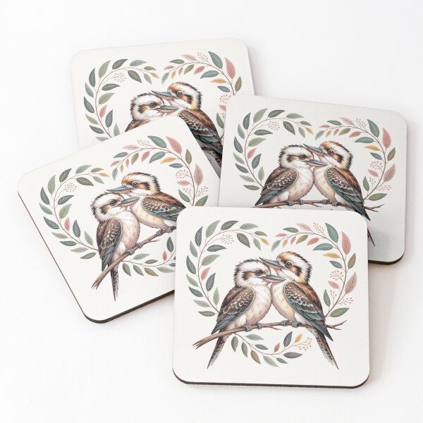 Item preview, Vintage Kookaburra Heart - Poetcore Aesthetic Australiana designed and sold by Wennebabs.