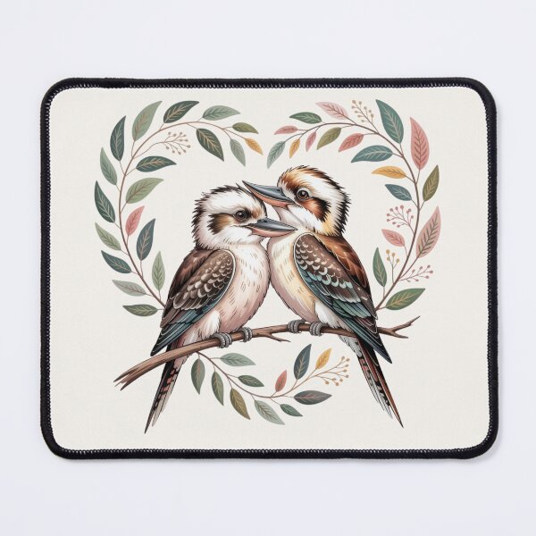Item preview, Vintage Kookaburra Heart - Poetcore Aesthetic Australiana designed and sold by Wennebabs.