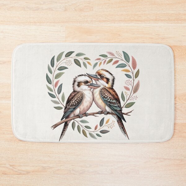 Item preview, Vintage Kookaburra Heart - Poetcore Aesthetic Australiana designed and sold by Wennebabs.