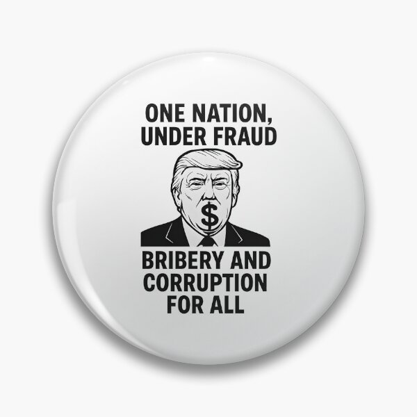 Item preview, anti ice anti trump one nation under fraud clearly visible with Bribery and corruption for all designed and sold by Uglyandcute.