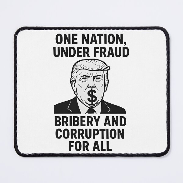 Item preview, anti ice anti trump one nation under fraud clearly visible with Bribery and corruption for all designed and sold by Uglyandcute.