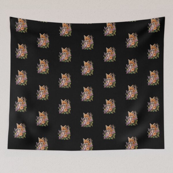 Item preview, Fox And Flowers Nature Lover designed and sold by salmzouriart.