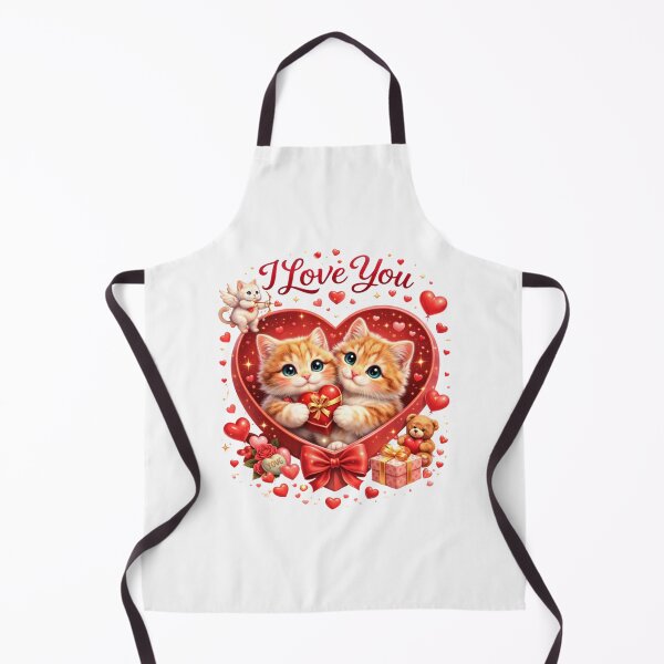 Item preview, Cute Valentine Cat Couple Quote I Love You designed and sold by PluffyPanda.