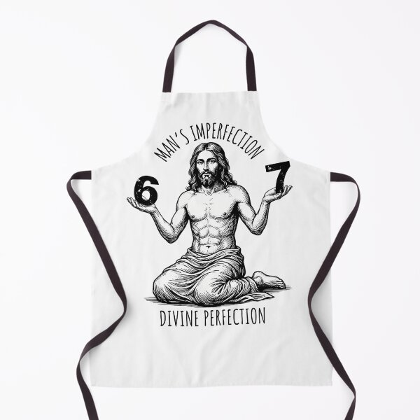 Item preview, Jesus 6 vs 7 Man's Imperfection Divine Perfection Christian designed and sold by MTJ-Mushrooms.