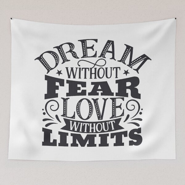 Item preview, Dream Without Fear Love Without Limits - Inspirational Quote designed and sold by Latikshop.