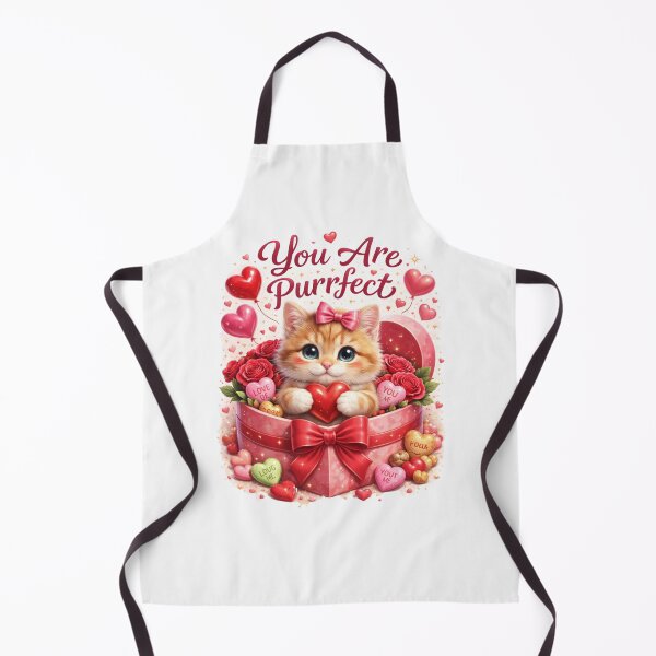 Item preview, Cute Valentine Cat Quote You Are puurefect designed and sold by PluffyPanda.