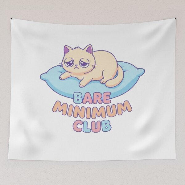 Item preview, Bare Minimum Club | Anti-Hustle & Nap Lover designed and sold by Tamer ⭐⭐⭐⭐⭐.