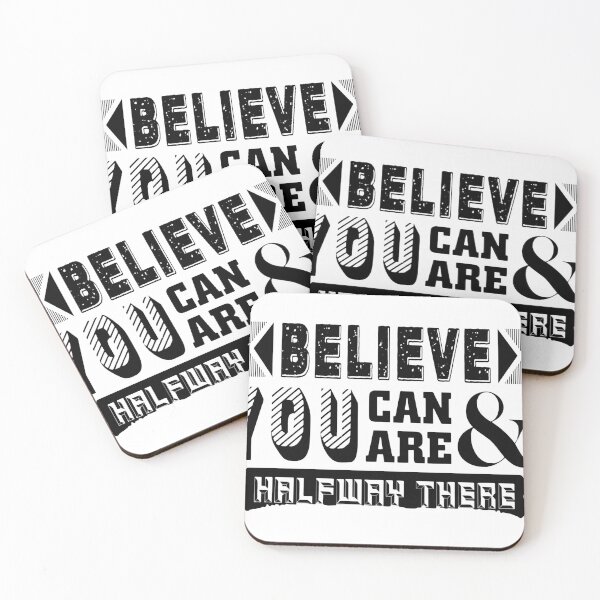 Item preview, Believe You Can & You Are Halfway There - Inspirational Quote designed and sold by Latikshop.