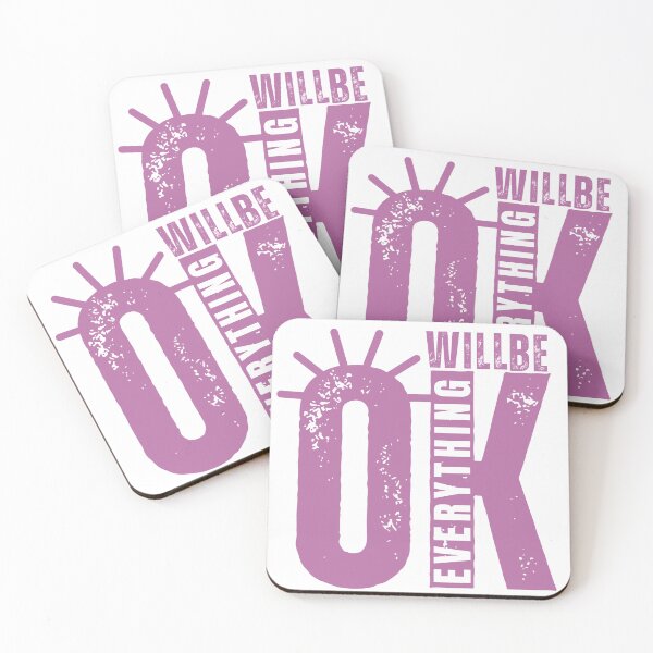 Item preview, Everything Will Be OK - Positive Affirmation Typography designed and sold by Latikshop.