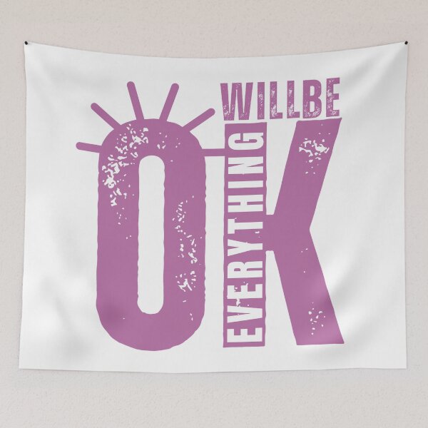 Item preview, Everything Will Be OK - Positive Affirmation Typography designed and sold by Latikshop.