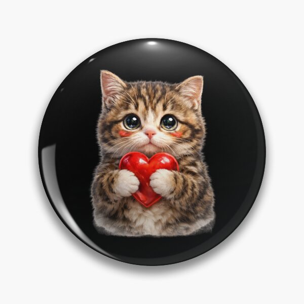 Item preview, Cute Valentine Cat Hear Valentine Gift designed and sold by PluffyPanda.