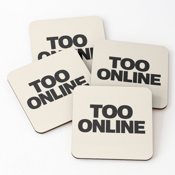 Item preview, Too Online – Minimalist Internet Culture Typography Design designed and sold by wanado.