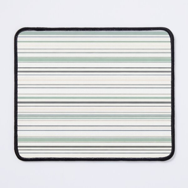 Item preview, Sage Green Charcoal and Cream Woven Striped Pattern designed and sold by kornkobart.
