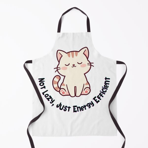 Item preview, Not Lazy Just Energy Efficient – Funny Cat Sticker designed and sold by ahmedbenamar101.