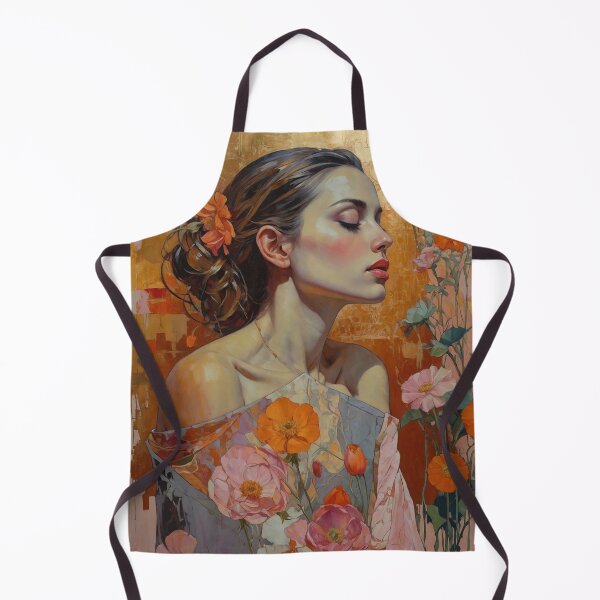 Item preview, Floral Woman Portrait Painting designed and sold by YasArtStudio.