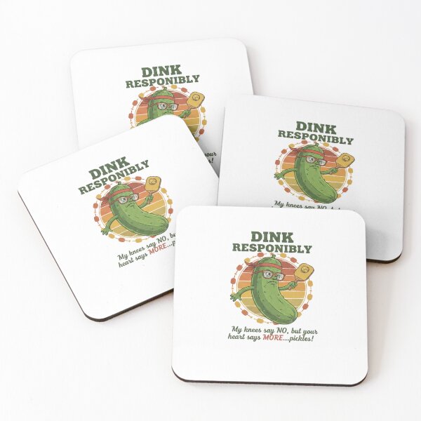 Item preview, Dink Responsibly - Funny Pickleball Pickle Athlete Retro Design designed and sold by SlientOrbit.