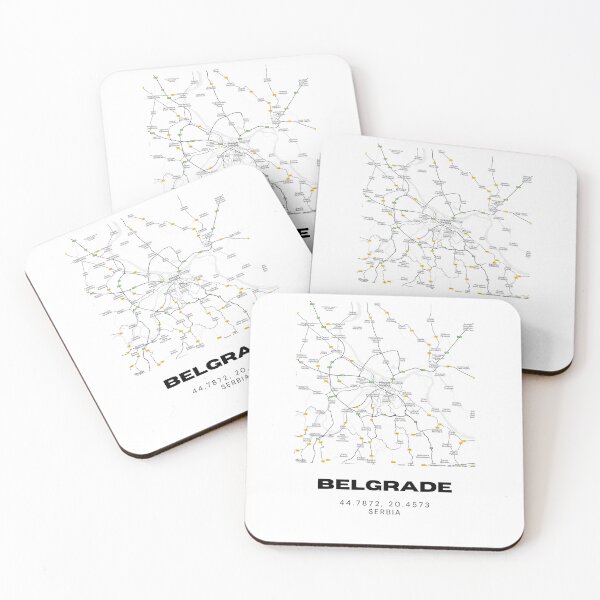 Item preview, Belgrade Serbia Map Print | Minimalist City Road Map Wall Art designed and sold by RM-Journey.