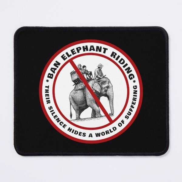 Item preview, Ban Elephant Riding – Speak for the Silent designed and sold by Pawethic Prints Studio.