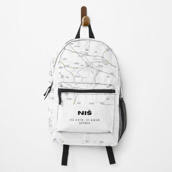 Item preview, Niš Serbia Map Print | Minimalist City Road Map Wall Art designed and sold by RM-Journey.