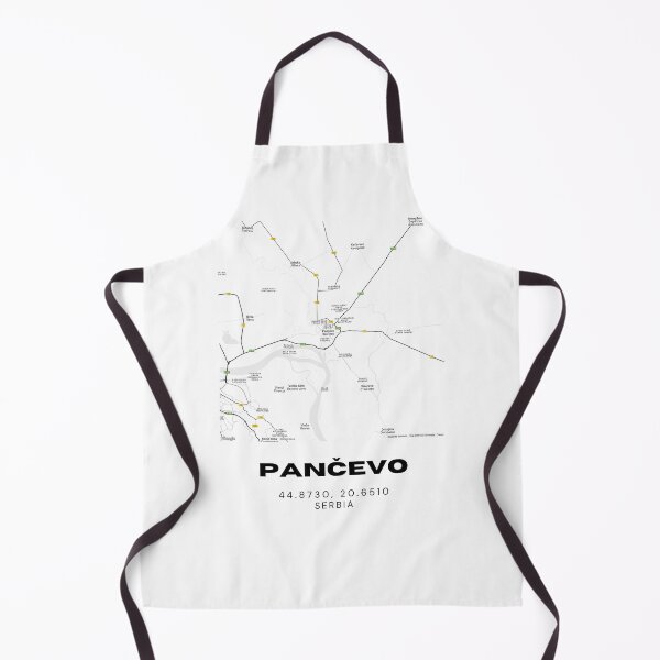 Item preview, Pančevo Serbia Map Print | Minimalist City Road Map Wall Art designed and sold by RM-Journey.
