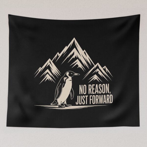 Item preview, Nihilist Penguin,No Reason,Just Forward designed and sold by Meryem Mamouni.