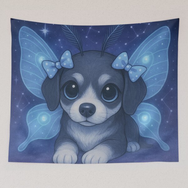 Item preview, Cosmic Moth Puppy designed and sold by Ecosetereos.