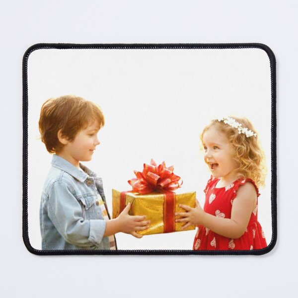 Item preview, Pure Joy: Boy Giving Heart-Pattern Gift to a Friend" designed and sold by Fatomfatom.
