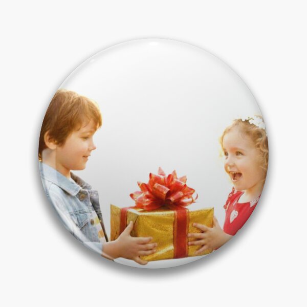 Item preview, Pure Joy: Boy Giving Heart-Pattern Gift to a Friend" designed and sold by Fatomfatom.