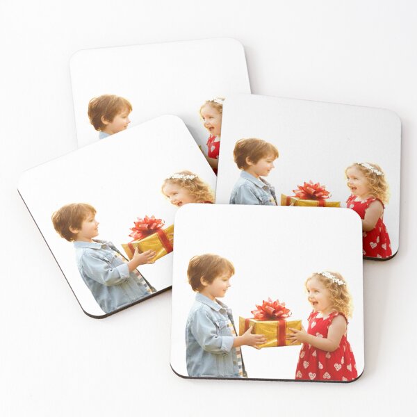 Item preview, Pure Joy: Boy Giving Heart-Pattern Gift to a Friend" designed and sold by Fatomfatom.