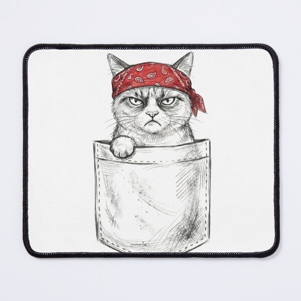 Item preview, Grumpy Barn Cat in Pocket | The Ranch Boss T-Shirt | Funny Western Kitty & Farm Life Gift designed and sold by Western Wear Art.