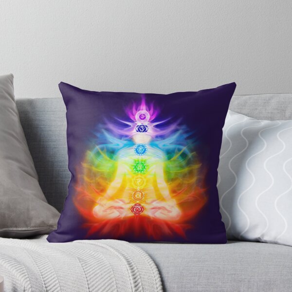 Item preview, Seven Chakras and Emanating Energy Aura Yoga Meditation designed and sold by MaximImages .com Exquisite Arts.