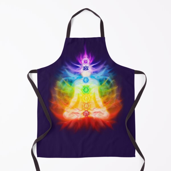 Item preview, Seven Chakras and Emanating Energy Aura Yoga Meditation designed and sold by MaximImages .com Exquisite Arts.