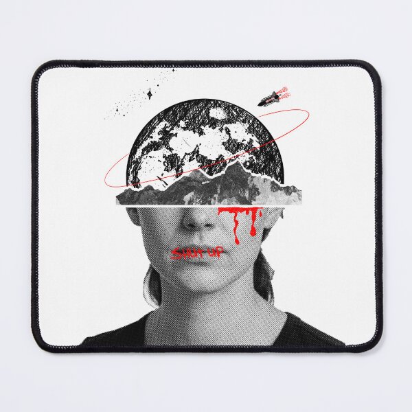 Item preview, LEAVE! A surrealistic print about traveling (black) designed and sold by MB-Graphix.