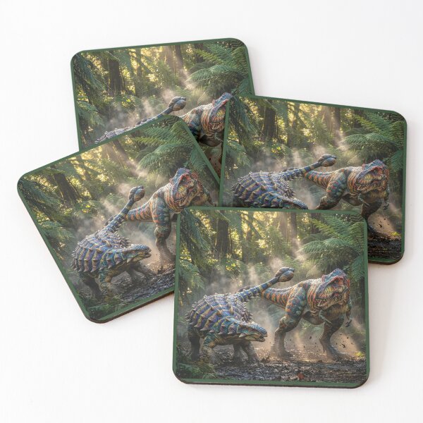 Item preview, Ankylosaurus Fights Off Tyrannosaurus Rex designed and sold by Tridentulus.