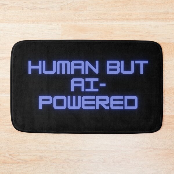 Item preview, Human But AI-Powered | Funny Developer & Programmer designed and sold by Tamer ⭐⭐⭐⭐⭐.
