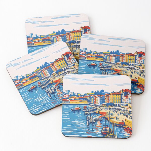 Item preview, Vintage Retro Watercolor Poster of Porto designed and sold by CharlieDmg.