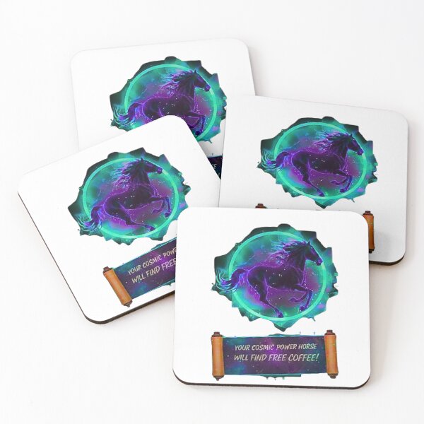 Item preview, Funny Cosmic Horse Coffee Lover Aesthetic designed and sold by ghostinkprint.