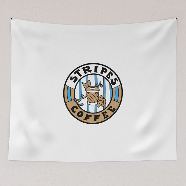 Item preview, Stripes Coffee Nature Cup Badge designed and sold by STFCoffee.