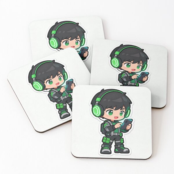 Item preview, Cute Gamer Boy with Headphones - Aesthetic Gaming Sticker designed and sold by PRITEXGROUPSAC.