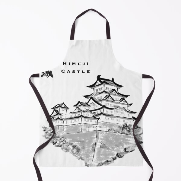 Item preview, Himeji Castle – Japanese Sumi-e Ink Painting designed and sold by ナツ道.