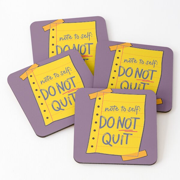 Item preview, Note To Self Do Not Quit Motivational Quote designed and sold by Lovemountain.