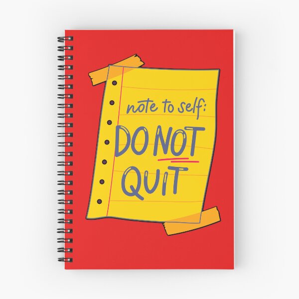 Item preview, Note To Self Do Not Quit Motivational Quote designed and sold by Lovemountain.