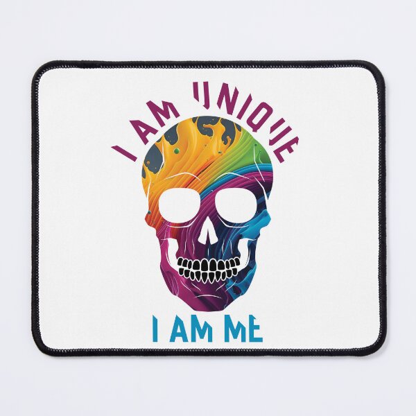 Item preview, Vibrant Skull... I am unique... I am me designed and sold by CHASAcreative.